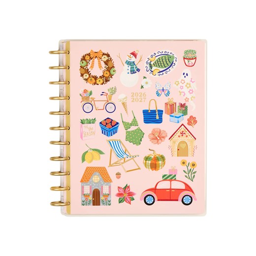2026–2027 Seasonal Joy Customizable Teacher Planner - Big Teacher Layout - 12 Months