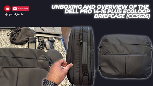 Unboxing and Overview of the Dell Pro 14-16 Plus EcoLoop Briefcase (CC5626) | Craig Kessler