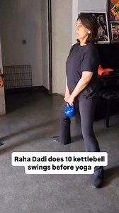 979K views · 4.7K reactions | Neetu Kapoor does 10 kettlebell swings before yoga. | Timesapplaud Trends | Facebook