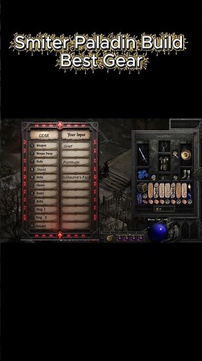 Smiter Paladin Build Best Gear #diablo2resurrectedbuild #fastleveling