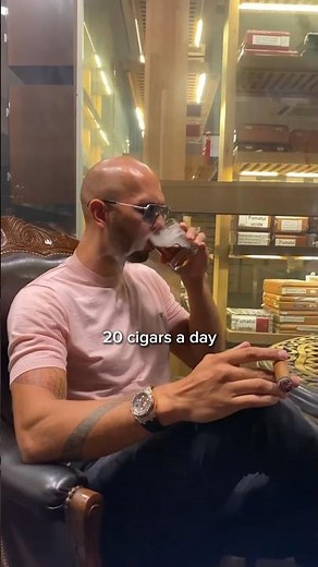 Why Andrew Tate Smokes 20 Cigars A Day?