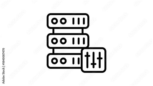 Get this amazing animated icon of server setting in modern design style