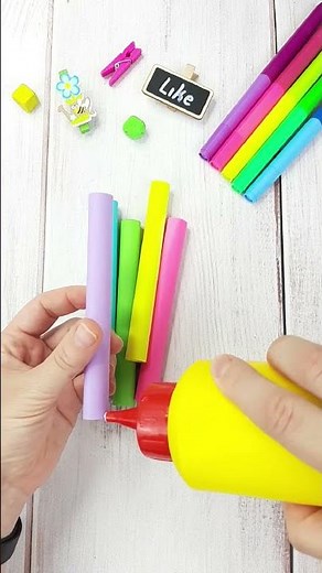 DIY - How to make paper pencil box | pencil box tutorial | back to school #shorts
