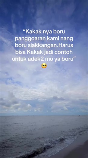 Pesan orang tua🗣️:kalau sukses kakak adekmu pun ikut nanti karna kakak yang buka jalan buat mereka🥹😊#borubatak#borupanggoaran#borubatakboruniraja#fyp#tiktokpromote#fypsounds#storybatak#viral#4upage
