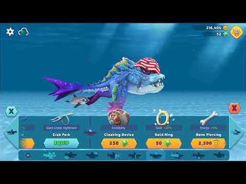 Hungry Shark Evolution Abyssaurus Shark Gameplay Jetpack