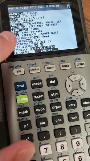 Convert from degrees to radians TI-84 #mathematics