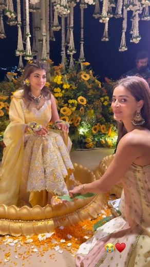 70K views · 24K reactions | Bridesmaid duties activated! Ananya Panday gives a glimpse of the fun and love-filled haldi celebrations from her friend’s wedding Ananya Panday, Bridesmaid, Bollywood, Celeb, Haldi | Zoom TV | Facebook