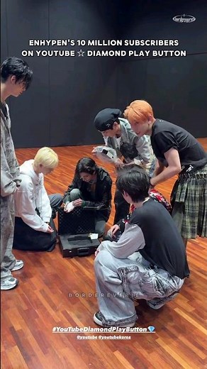 CONGRATULATIONS ENHYPEN on YOUTUBE Diamond Play Button for 10 million subscribers 🎉 #engene #enhypen