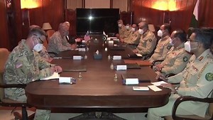 45K views · 3.6K reactions | General Kenneth F. McKenzie Jr, Commander US CENTCOM, called on Chief of Army Staff (COAS) General Qamar Javed Bajwa. Geo-strategic environment, regional security, Pak - US military cooperation including Afghanistan Peace Process and Kashmir situation discussed. | DG ISPR | Facebook