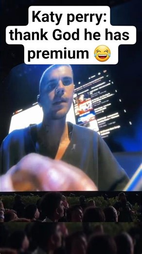 katy perry reacts to justin bieber coachella "thank God he has premium"