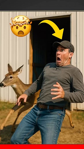 We found a deer trapped in the barn and tried to be heroes... let's just say the deer didn't need our help! 😂 Wait for the surprise ending, it's hilarious! #FunnyAnimals #Deer #AnimalRescue #Fail #Comedy #FunnyVideo #Viral #Unexpected #FarmLife | Go Funny Shorts