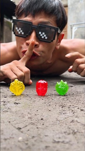 The perfect pick, as it turns out, the millipedes liked the red one best among these three candies