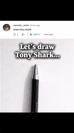 Let's draw Tony shark... #shorts #marvel #avengers