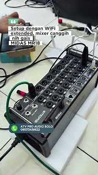 Setting up the MIDAS MR18 mixer for remote control using a phone #midasmr18 #atvproaudio