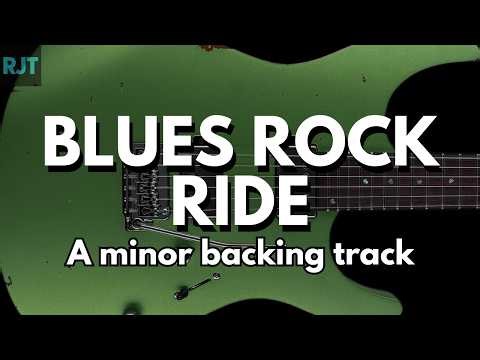 Blues Rock Ride Guitar Backing Track In A Minor