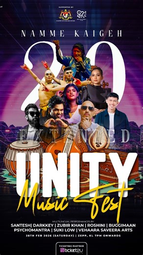 Darkkey on Instagram: "WE ARE BACK. You spoke & waited , We listened🫰 To every Namme Kaigeh fans. 🇲🇾🎶 Quench your Malaysian music thirst at NAMME KAIGEH 2.0 RELOADED – UNITY MUSIC FEST 📍 Zepp KL 🗓 28 Feb | ⏰ 7PM 🎟 Tickets at irresistible prices 🗓 On sale now at Ticket2u http://t2u.asia/e/48068 Music has no borders. Unity has one beat. #NammeKaigeh2.0 #UnityMusicFest #MalaysianMusic #sambarock #hiphopmusic"