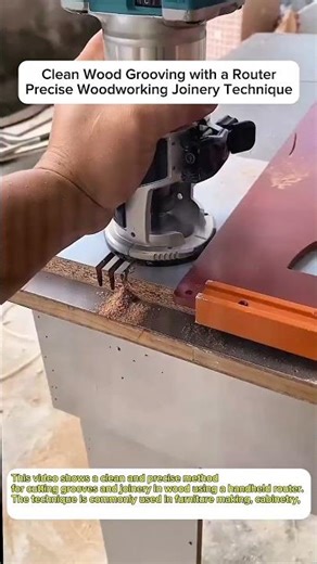 Clean Wood Grooving with a Router | Precise Woodworking Joinery Technique