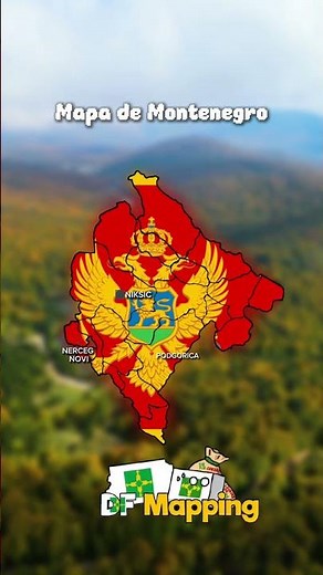 Mapa de Montenegro #geografia #geographythroughmaps #countryballs #mapping #history