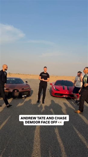 First face off ✅ Andrew Tate and Chase DeMoor face off for the first time ahead of their main event clash in Dubai, December 20 👀 Tune into the launch press conference TODAY from 4pm GMT/8pm UTC, live on Rumble 🍿 | Misfits Boxing