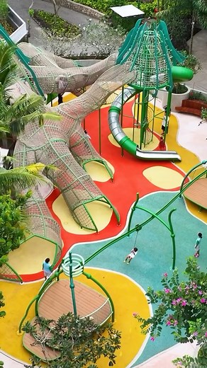 RIMBA by AYANA Bali on Instagram: "Make this holiday one to remember at Bali’s newest and largest hotel playground! Spanning an impressive 1,600 sqm, the brand-new Kids Playground at @rimbabyayana is a paradise of fun, imagination, and adventure ✨ From interactive zones to hands-on activities, it’s thoughtfully designed to spark creativity and keep little ones entertained for hours. While the kids play, you can unwind in the comfort and luxury of AYANA Bali. Book your family getaway today and st