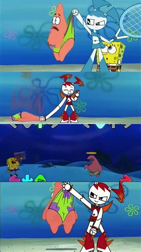 Epic Showdown: Blue Patrick Star Takes on Red in FNF Mobile Adventure! #FridayNightFunkin #FNF #P...