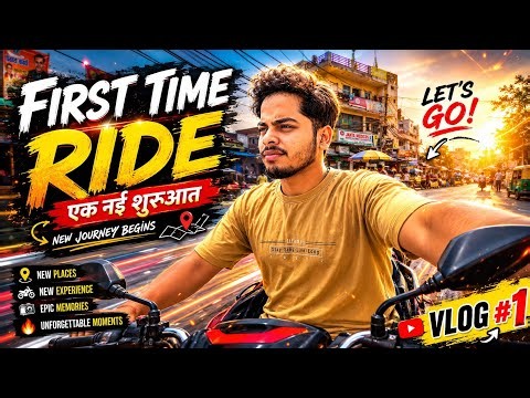 First Time Ride Vlog 😍 | Ek Nayi Shuruaat 🏍️ | Full Adventure Vlog