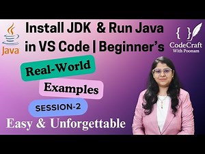 Install JDK & Run Java in VS Code (2025) | Write Your First Java Program! | CodeCraft with Poonam