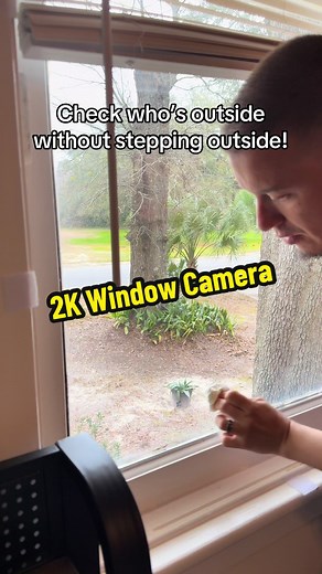 Monitor your home 24/7 with a high-definition window camera that keeps an eye on everything outside—day or night. #HomeSecurity #SmartCamera #WindowView