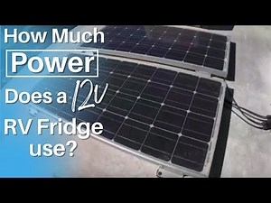 how much power does a 12v dv rv fridge use?