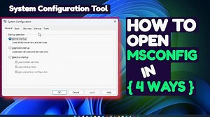4 Ways to access MSConfig (System Configuration Tool) in Windows 11