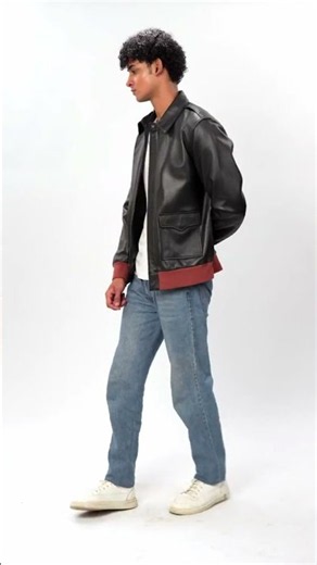Meet the Midnight Riot A-2 Flight Bomber Black Leather Jacket