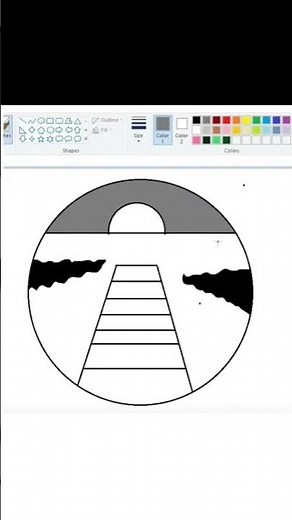 How to drawing ms paint🌴How to drawing paint in computer🎇ms paint drawing🎇drawing in ms paint🌾mspain