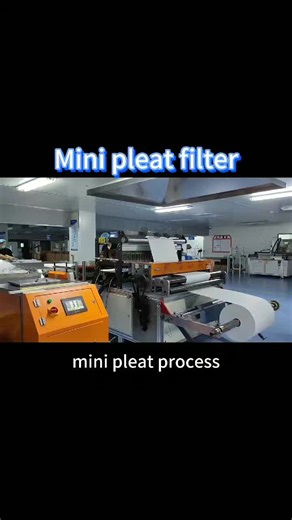 Mini pleat type air filter The mini pleat design reduces the amount of space occupied by metal separator, accommodating more filter media in the same size and increasing the effective filtration area. Reduced weight by eliminating metal separator. Low air resistance, energy saving. High dust holding capacity, longer service life. #IndustrialAirSolutions #hvacsystem #gelsealfilter #minipleatfilter #vbankfilter