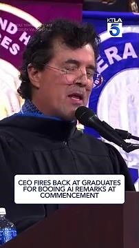 CEO fires back at graduates for booing AI remarks at commencement
