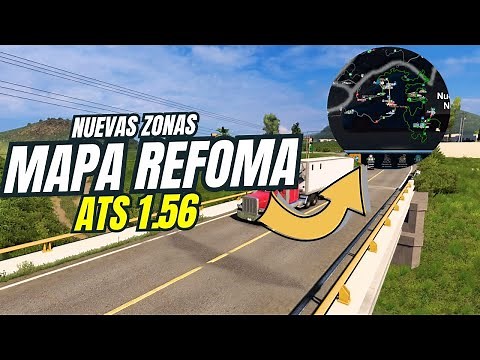Nuevas zonas del mapa Reforma para ATS 1.56 GRATIS + Tráfico Mexicano