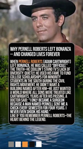 Why Pernell Roberts LEFT Bonanza — And Changed Lives Forever