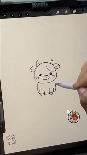 Cómo dibujar una vaca , fácil y rápido #dibujos #tutorial