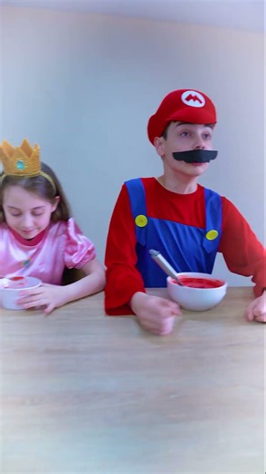 Big Super Mario Versus Little Princess Peach #familygamestories #funny