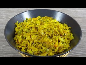 Cabbage Sabzi Recipe (Cabbage Bhaji) By Super Tasty | How To Make Cabbage Sabzi