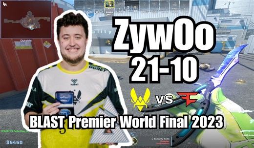 【总决赛POV】小蜜蜂ZywOo 对阵 FaZe (nuke) | BLAST全球总决赛2023 | CS2 POV