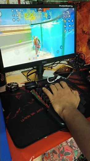 🔥samsung dex How to play free keyboard mouse #freefire #shorts
