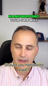 1K views | Thinking about writing your will by hand? Think again....