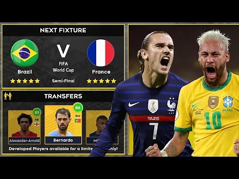 DLS 22 | Brazil 🇧🇷 vs 🇫🇷 France | Dream League Soccer 2022 Gameplay