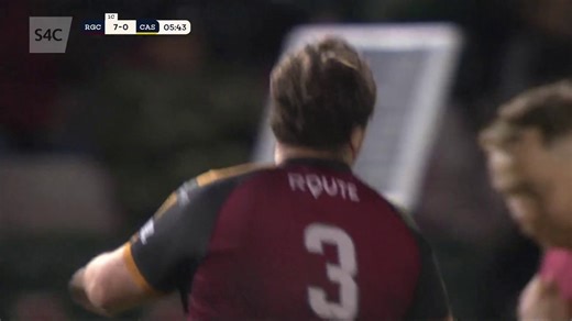 CAAAIS Cais agoriadol yn dod i RGC The home side open the scoring! RGC v Casnewydd #SRC | S4C Rygbi