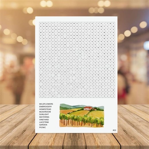 Word Search Puzzle Book Printable for Adults | 80 Pages, 31 Unique Themes, Relaxing Brain Games PDF, Educational Activity, Instant Download - Etsy