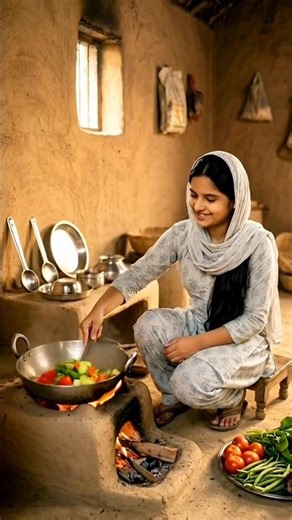 Village Girl Daily Life | Cooking, Feeding Cows & Planting Tree 🌱#shorts#grandmother