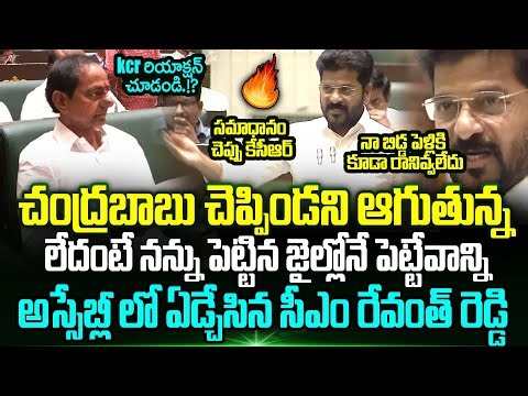 Cm Revanth Emotional On Cm Chandrababu In Front Of KCR | Revanth Reddy On KCR | Trending Telugu