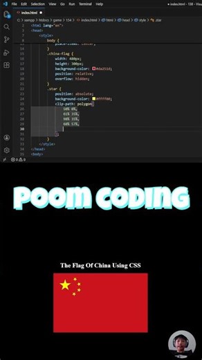 Coding The Flag Of China Using CSS
