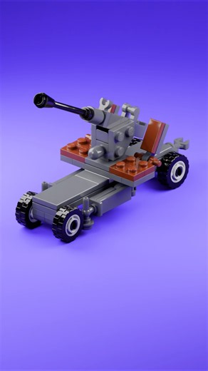 LEGO WWII Anti-Air Gun 🔥 Mini Bricks Build