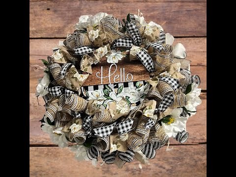 Magnolia wreath| Hard Working Mom |How to| Wreath Kit